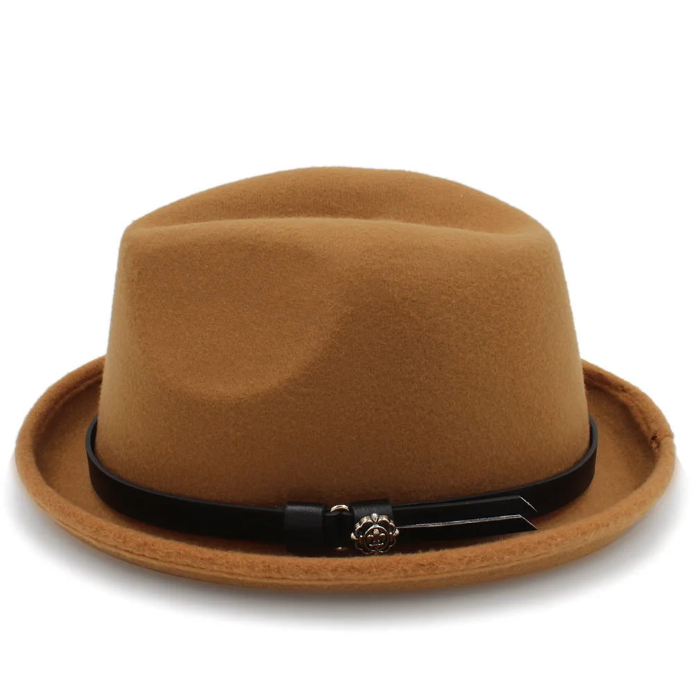 Фетровая Шляпа Fedora для мужчин и женщин осенне зимняя фетровая шляпа с модным