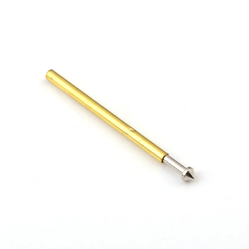 

100Pcs P160-E3 Nickel Plated Springs Test Probe Brass Tube Outer Diameter 1.36mm Total Length 24.5mm Electronic Test Probe Tool