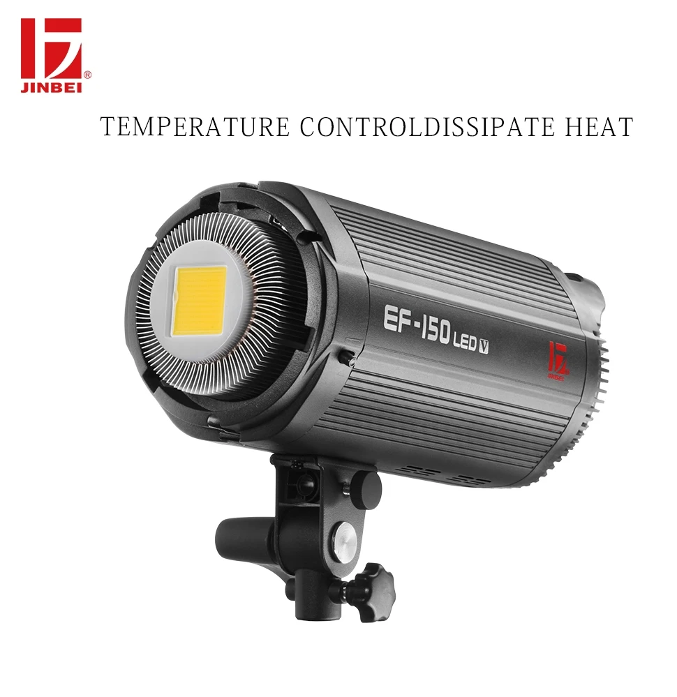 JINBEI EF-150 150Ws светодиодный светильник 5500K непрерывный выход студийная фотография TR-V6 вспышка триггер с регулируемой яркостью лампа крепление Bowens