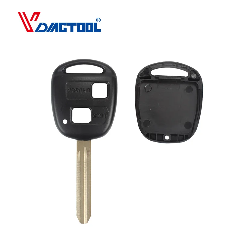 Vdiagtool 2 кнопки для Toyota Camry Corolla Verso Avensi Prius Auris чехол автомобильного ключа