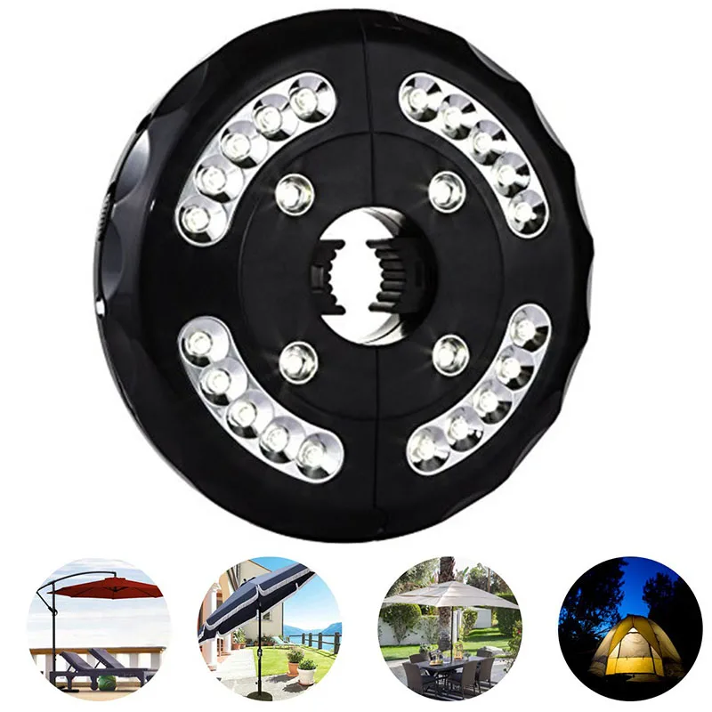 

Patio Umbrella Light 24 LED Night Lights Battery Operated Umbrella Pole Light For Home Garden Umbrellas Outdoor Camping Tent