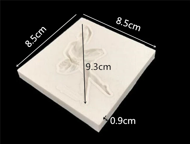 Homehow 1 шт./лот балетная танцующая девушка силиконовая форма для торта 8 5*8 5*0 9 см