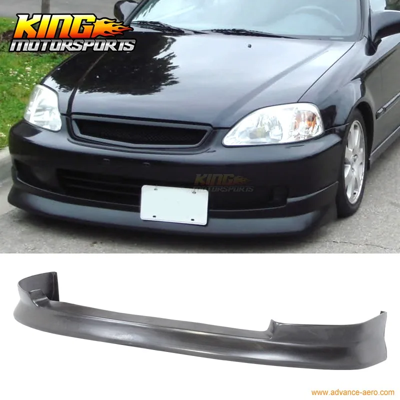 Для 96-98 Honda Civic 2Dr 3Dr 4Dr CS Стиль передний бампер спойлер уретан