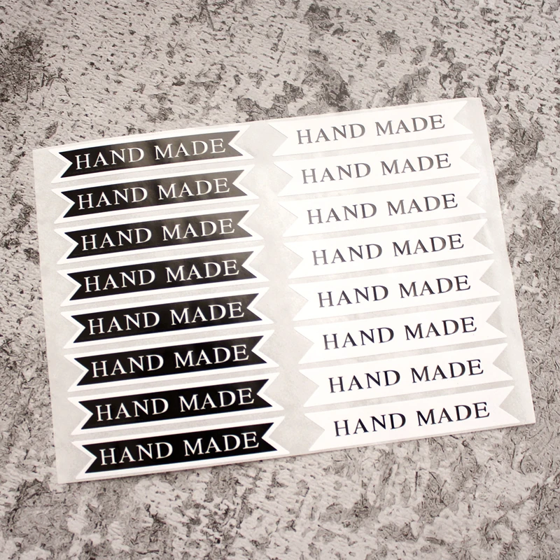 160 шт 7x1,2 см ручная работа наилучшие пожелания для вас белые черные наклейки пищевые уплотнители, Подарочная наклейка s для Хэллоуина вечерние уплотнения