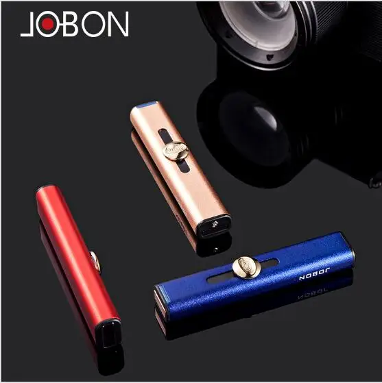 Jobon Подлинная USB зарядка легкая ветрозащитная электронная ультратонкая