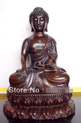 

Fast shipping Tibet SHAKYAMUNI BUDDHA BRONZE STATUE