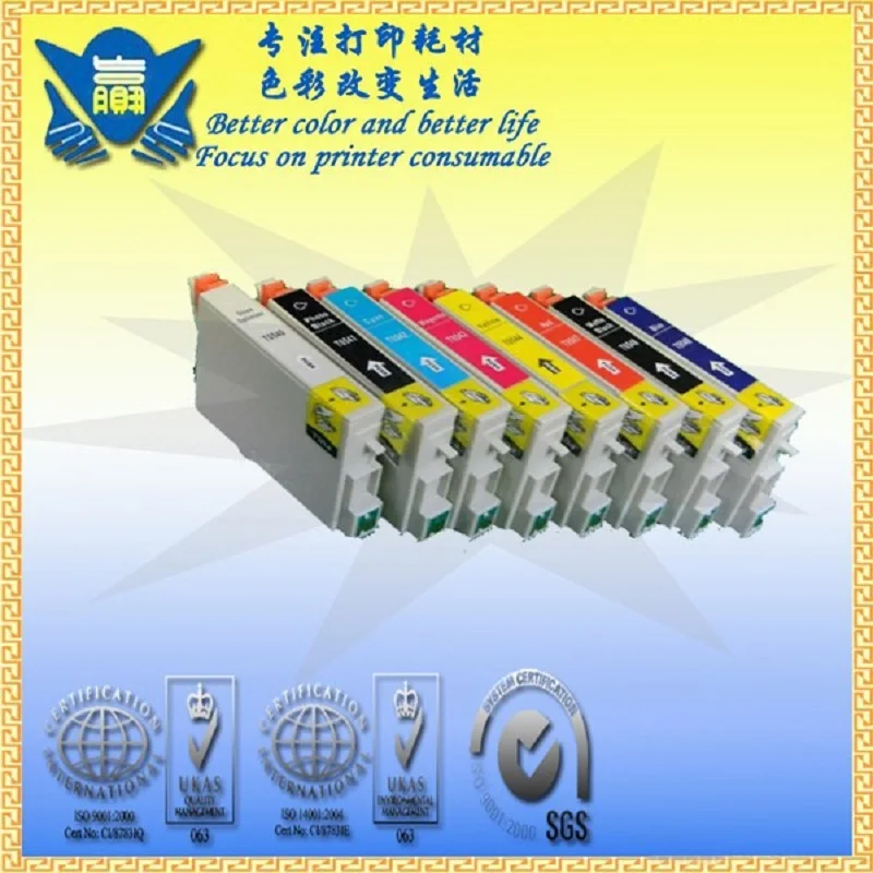 JIANYINGCHEN совместимый картридж замена для Epson T0540 T0544 T547 T549 Stylus Photo R800 R1800 PXG900 (8
