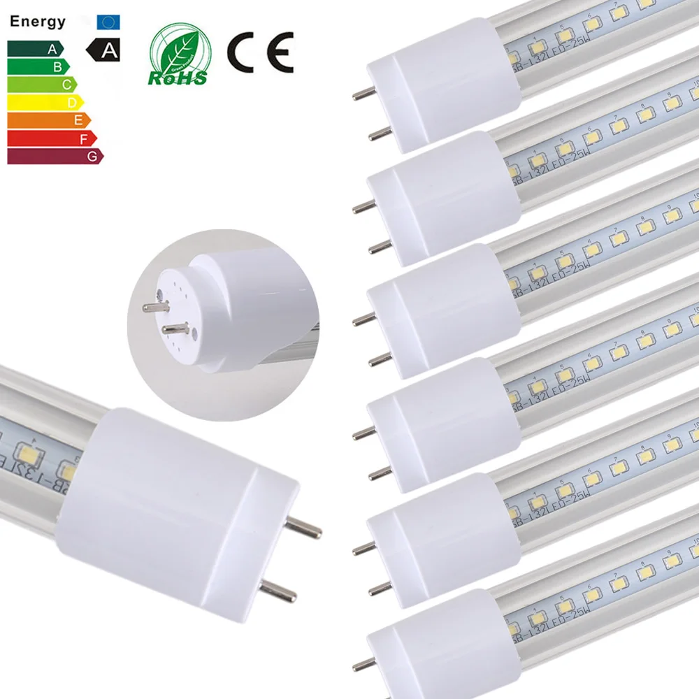 Светодиодные трубки SMD 2835 25 шт./лот Вт 1200 мм 132led лампочка светодиодное освещение G13