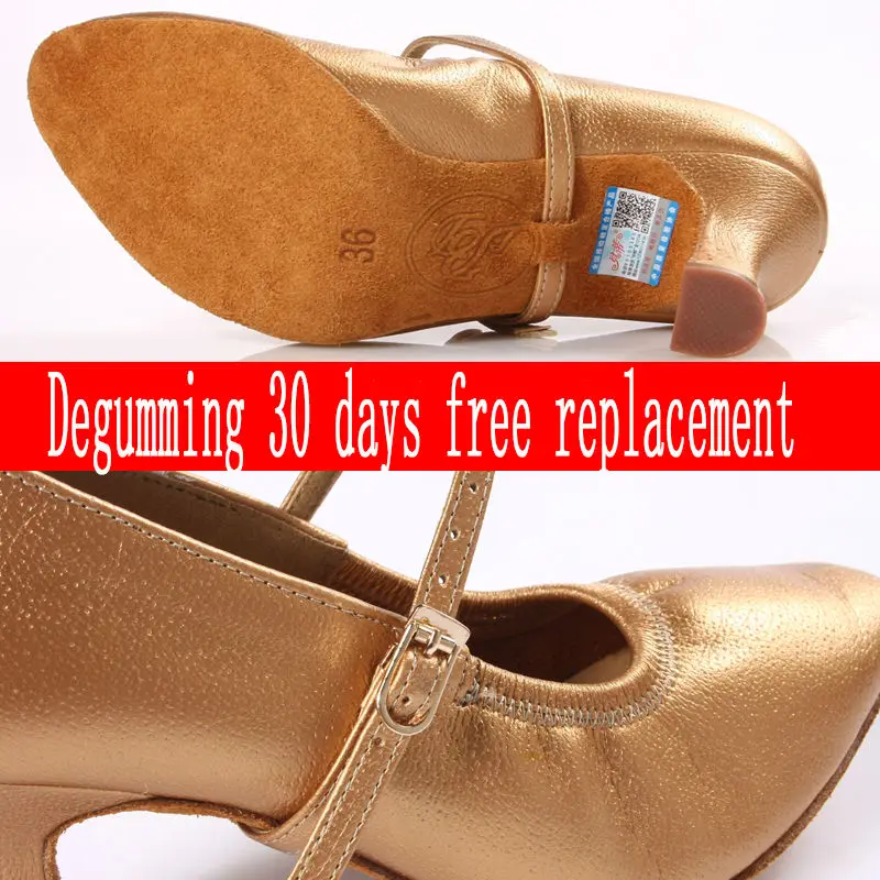 Ballroom Dancing Shoes Genuine Leather Ladies Aerobics Shoes Sports Adult Brown High Quality Modern Women Dancing Sneaker BD 125