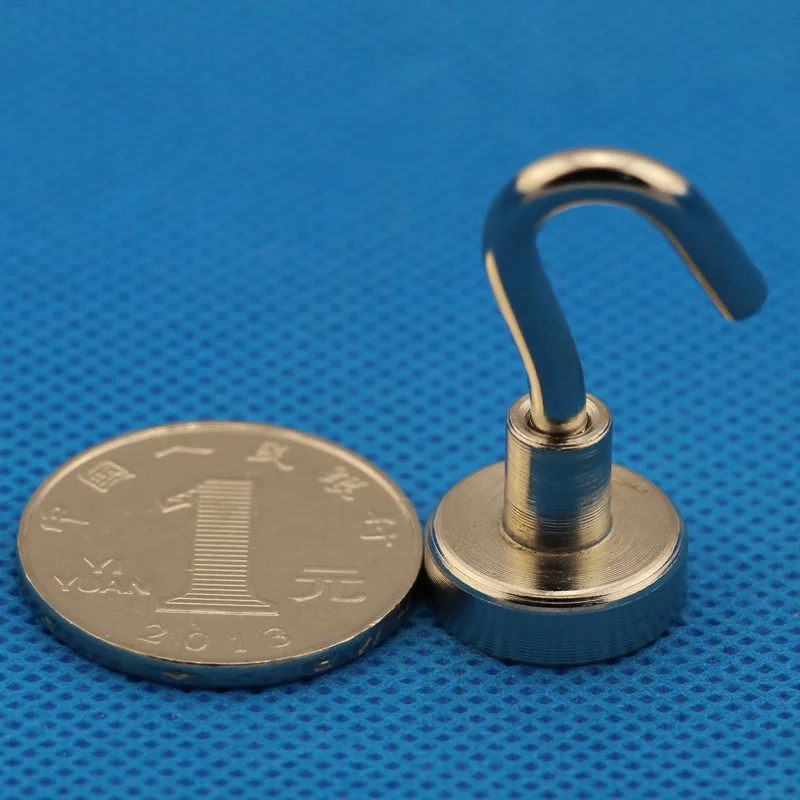 Купить Магнитные Крючки 100 шт./лот, силовой крючок, магнитный держатель, супер тяжелая неодимовая редкоземельная присоска для ключей Lin2819