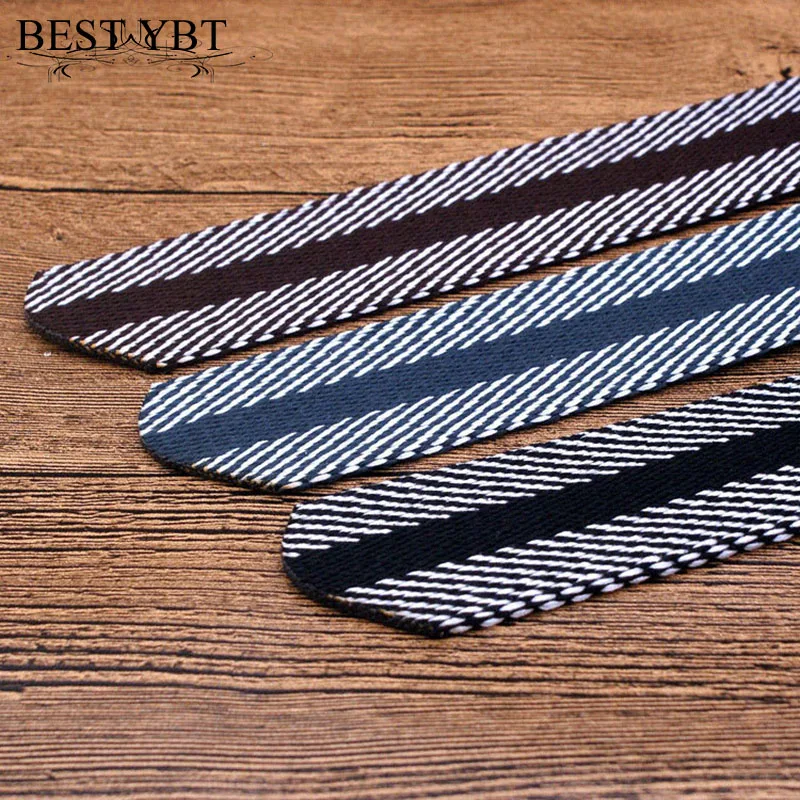 

Best YBT Unisex Belt Canvas Plastic Smooth buckle Women Belt Cowboy Outdoor Sports Hight Quality Fashion Hot Selling Men Belt