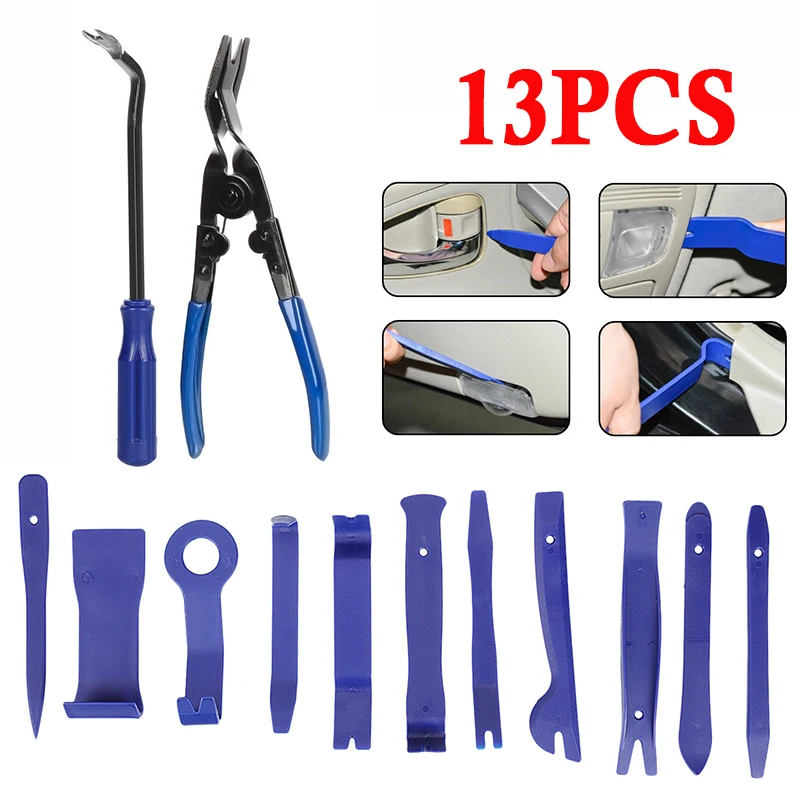 

13pcs Automatic Trim Removal Tool Kit Car Audio Conversion Disassembly Tool Set