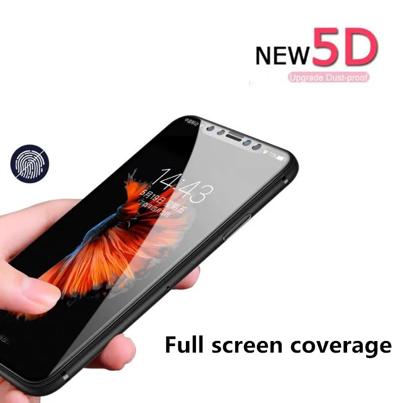 

Защитная пленка 5D с закругленными краями для iphone X 8 7 plus