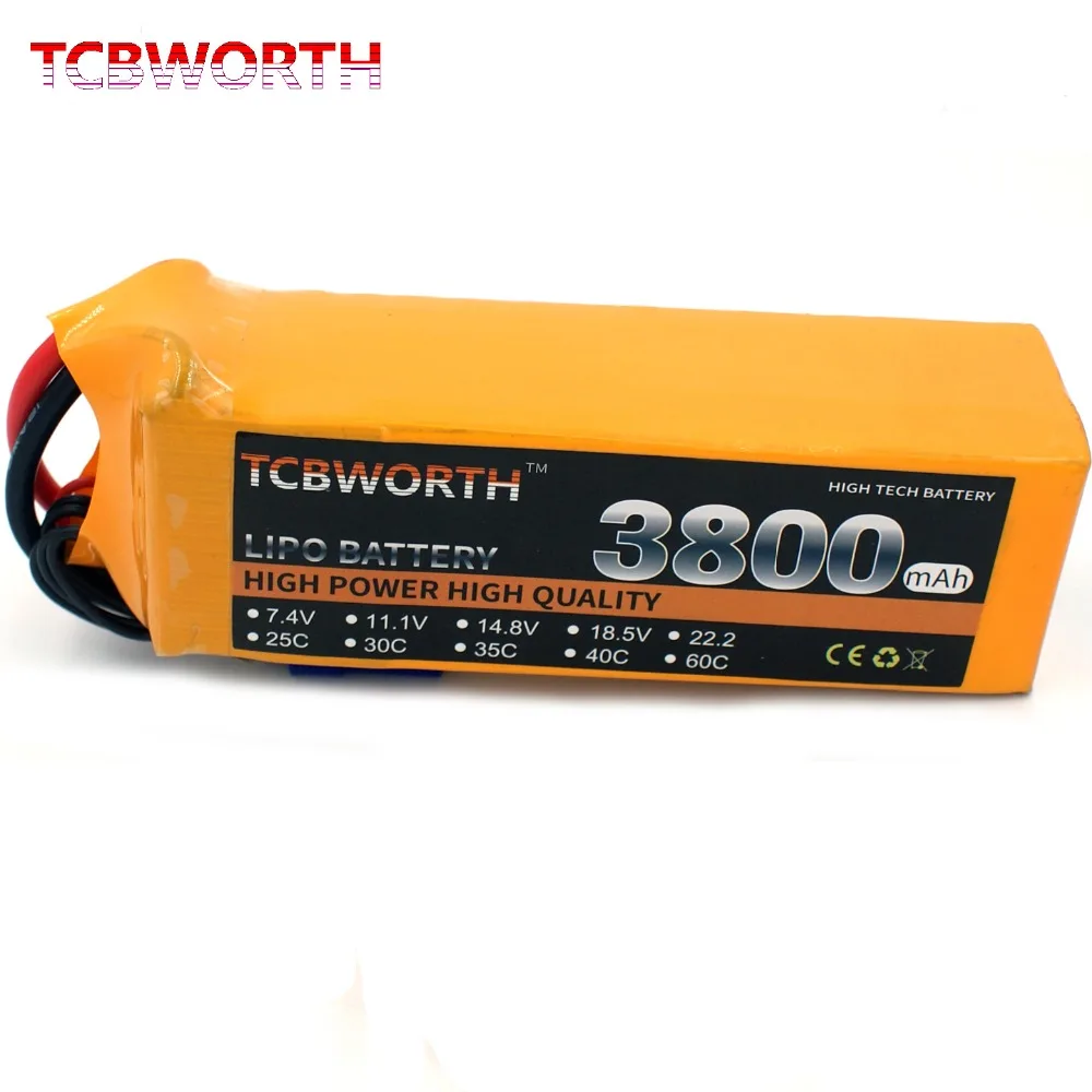 18.5V 5S RC Toys LiPo Battery 1100 1500 2600 3000 3800 5000mAh 30C 40C For RC Airplane Drone Helicopter Car Boat 5S Battery LiPo