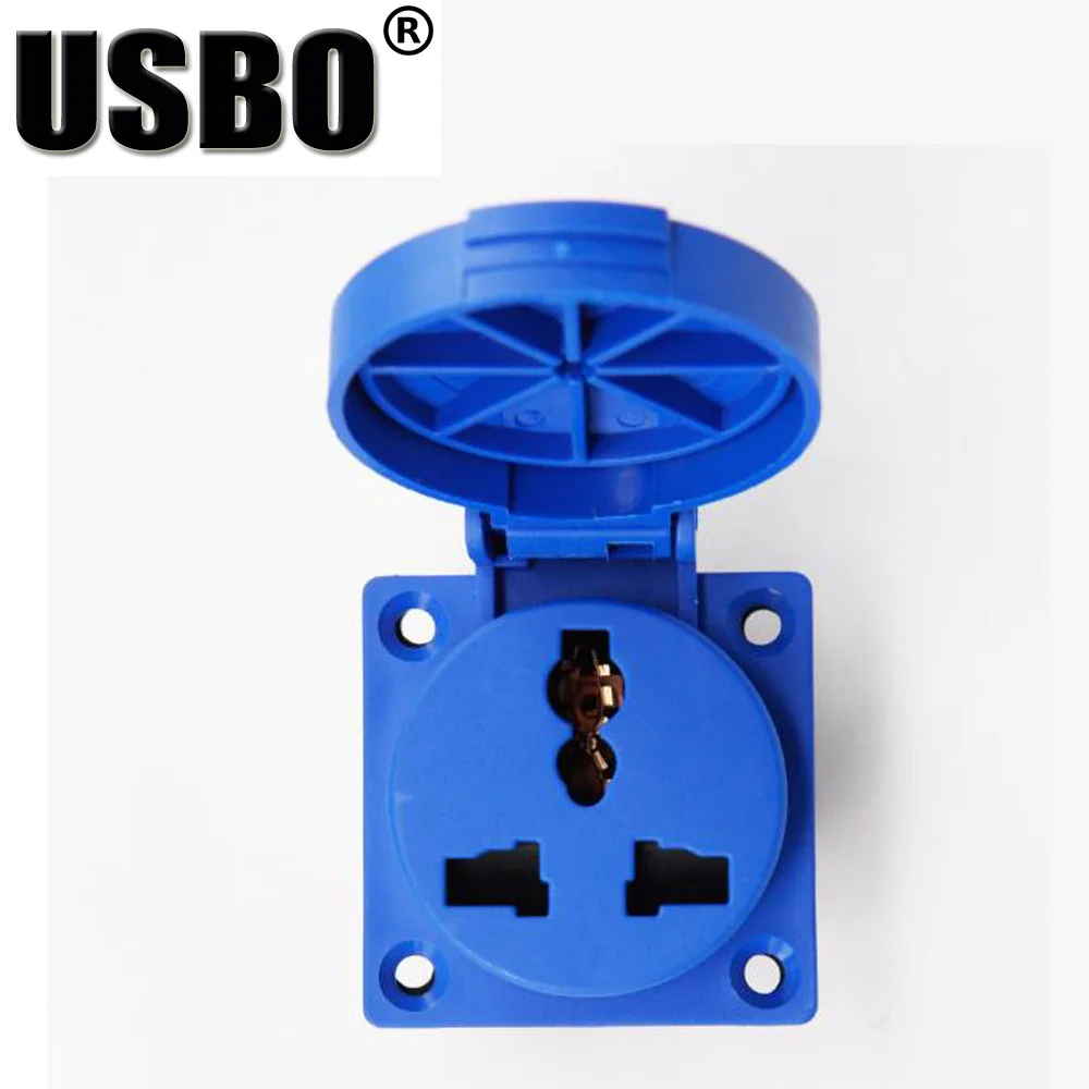 Многофункциональный промышленности безопасности выходе 10 16A 220 250 В IP54 UL CE синий
