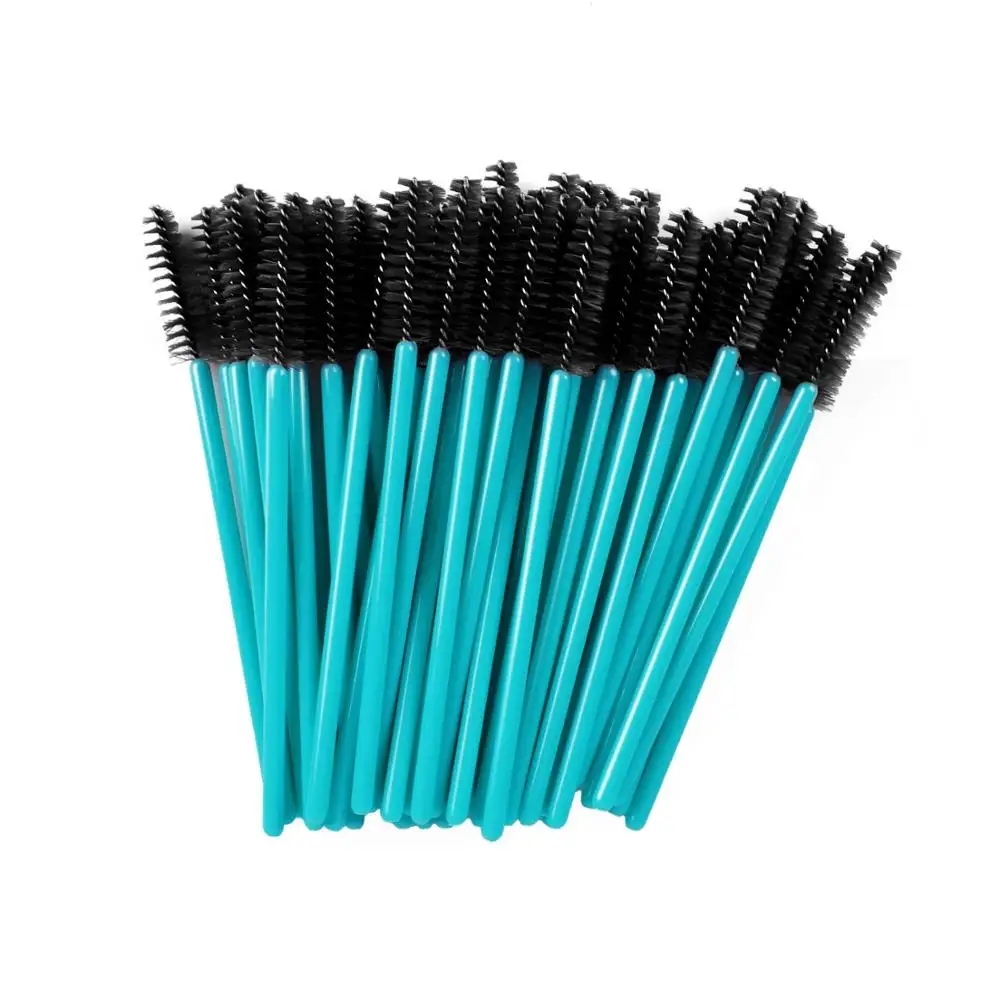 100pcs 100 шт щетка для ресниц Макияж щеточки Одноразовые Тушь для ресниц палочки Аппликатор Spoolers Одноразовые Инструменты для наращивания ресниц для макияжа - Handle Color: 100pcs