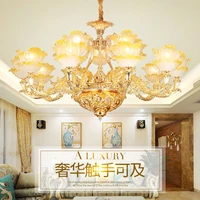 luxury k9 crystal chandelier europe style flower lustre crystal chandeliers light lustres de cristal chandelier led villa