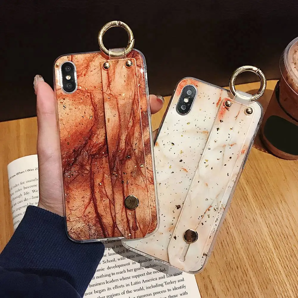 KISSCASE мраморный блестящий чехол для телефона iPhone 7 Plus X XR XS MAX 8 6 6S сушеный Золотой