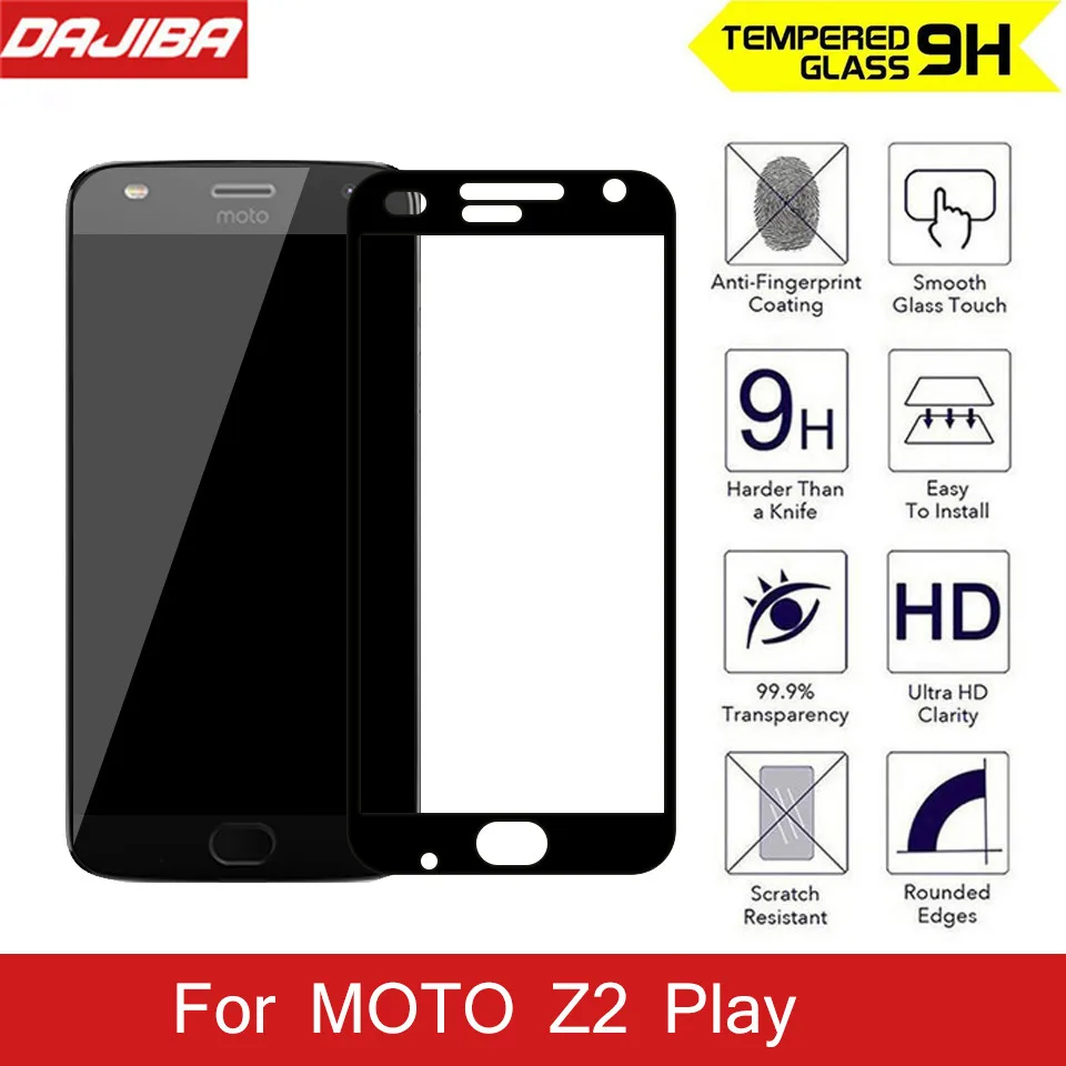 2.5D 9H закаленное стекло полное покрытие для Moto Z2 Play Защита экрана Motorola Z 2 усиленная