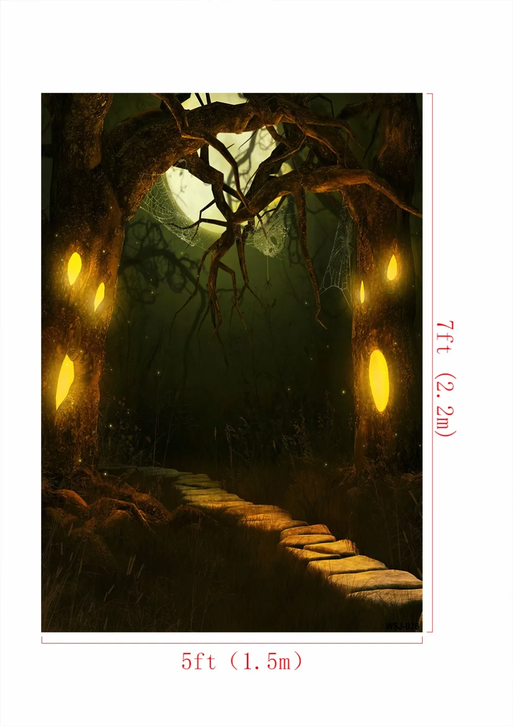 Photography Backdrop Halloween Photo Background Photocall Night Moon Road Fotografica for Newborn Professional Fond Studio Kate |