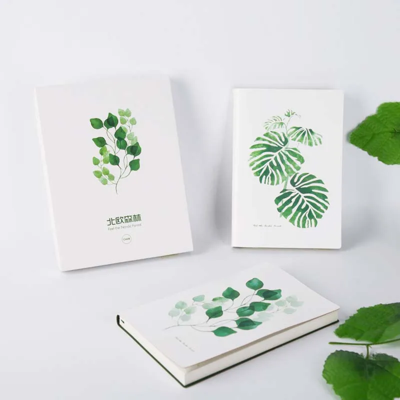 Блокнот Журнал A5 Green Plant планировщик дней из искусственной кожи Записная книжка