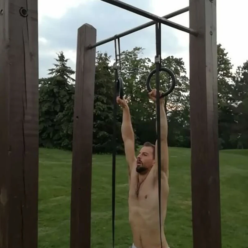 Гимнастический ABS Кольца (2 шт. в наборе) гимнастический с регулируемым Бретели