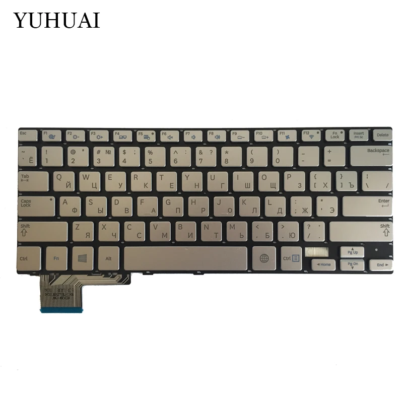 NEW Russian Keyboard for Samsung 730U3E NP730U3E 740U3E NP740U3E RU laptop keyboard Backlight sliver | Компьютеры и офис