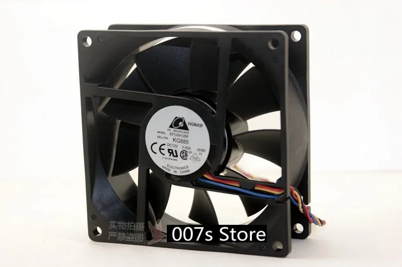 Радиатор охлаждения Вентилятор Для DELTA EFC0912BF 9032 9 см ШИМ DC 12V 0.60A 4Pin для DELL D8YJP A00