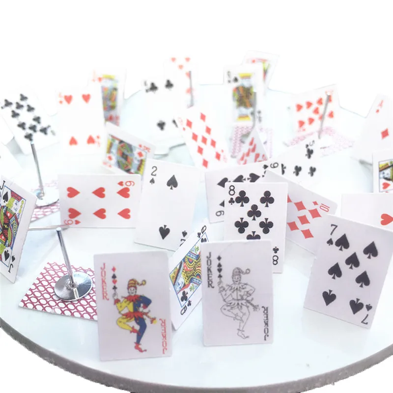 Женский Творческий мини покер Стад орать личности простой бумажные серьги