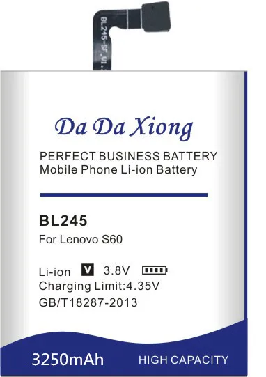 Da Xiong 3250mAh BL245 аккумулятор для lenovo S60 S60T S60W