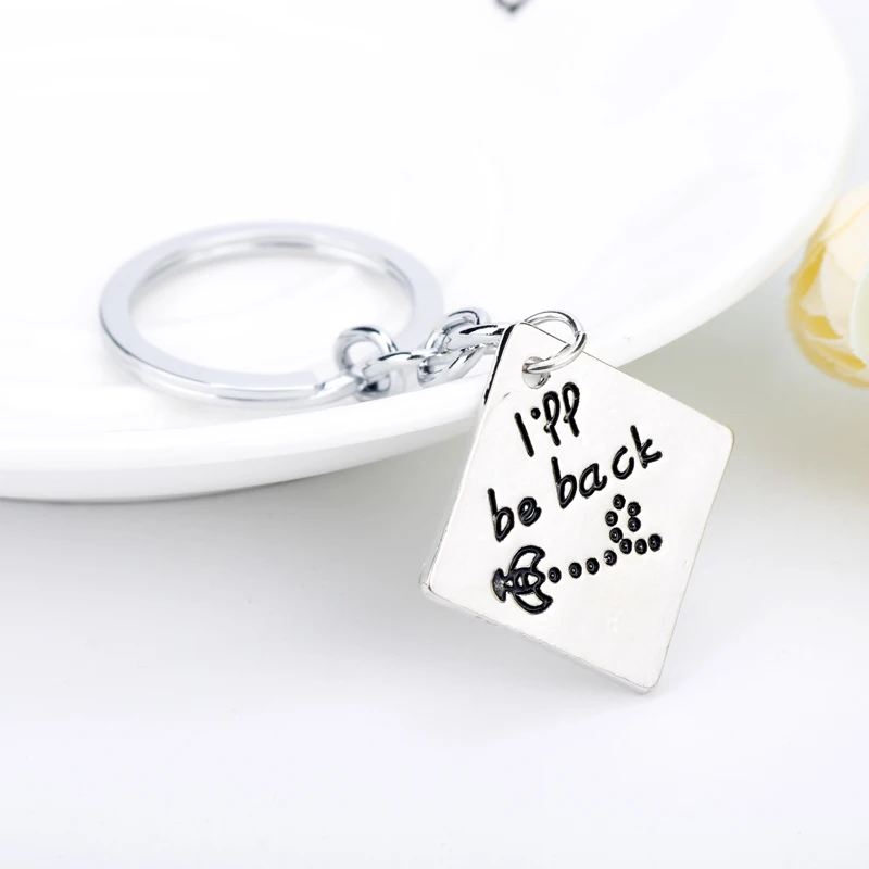 2 шт. брелоки с надписью я вернусь буду ждать лучшие друзья влюбленные Брелоки для