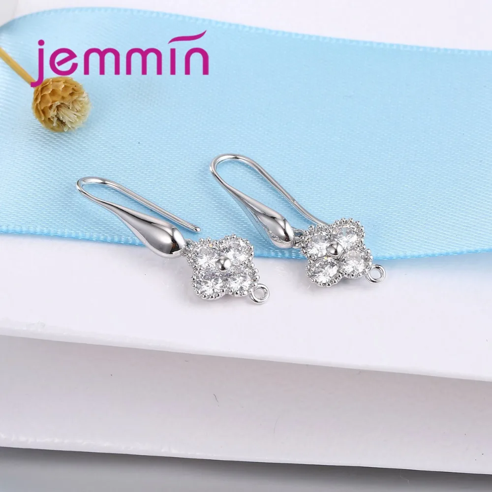 Модные серьги с крючком фурнитура для ювелирных изделий сделай сам цветком и