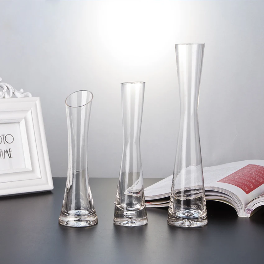 Современная креативная настольная ваза для цветов украшение дома прозрачные