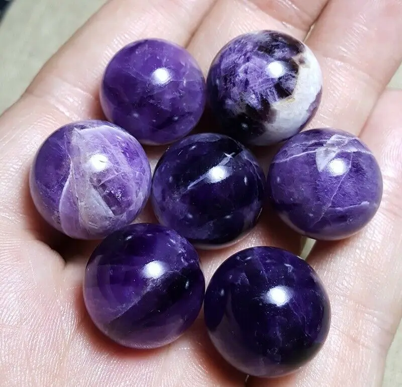 7 шт. натуральный аметист 20 мм | Дом и сад