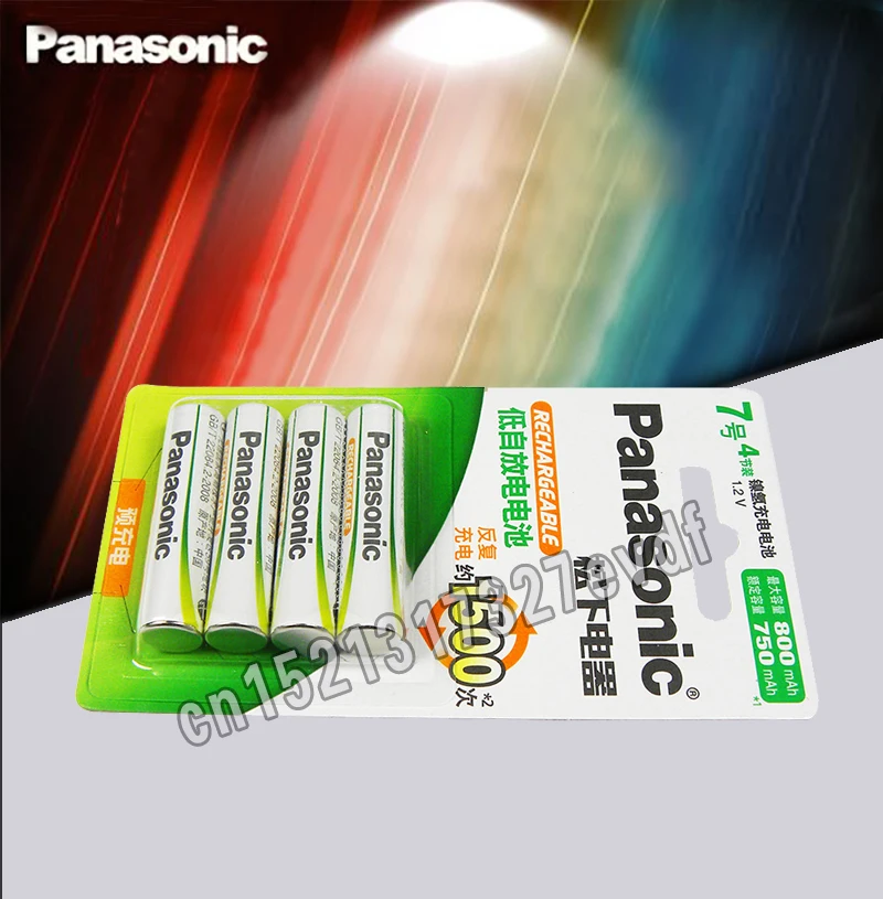 Новые высокопроизводительные аккумуляторы Panasonic AAA 1500 раз, перерабатываемые Ni-MH предварительно заряженные HHR-4MRC/4B аккумуляторные батареи