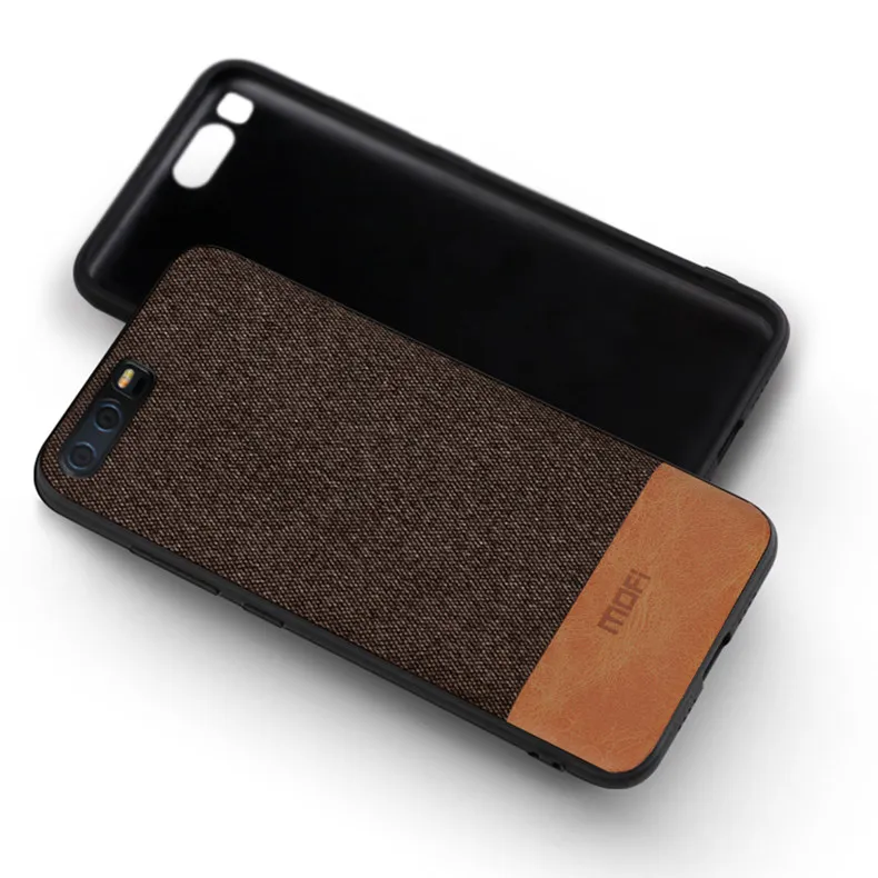 coffee with brown Для huawei P10 Plus чехол P10+ чехол Чехол с мягкими силиконовыми краями противоударный чехол в деловом стиле MOFi для huawei P10 чехол - Цвет: coffee with brown