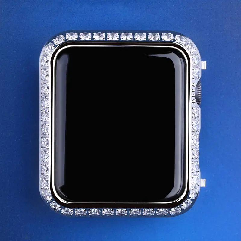 Чехол для Apple Watch Iced Out чехол Iwatch 40 мм/44 мм белое золото/золото серии 4 / 5|Часы Чехлы| |