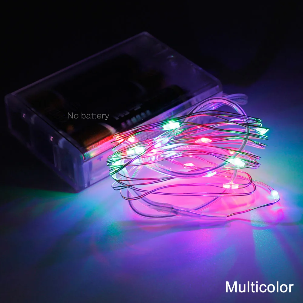 Светодиодные Звездные гирлянды волшебные микро светодиоды медный провод 3x AA