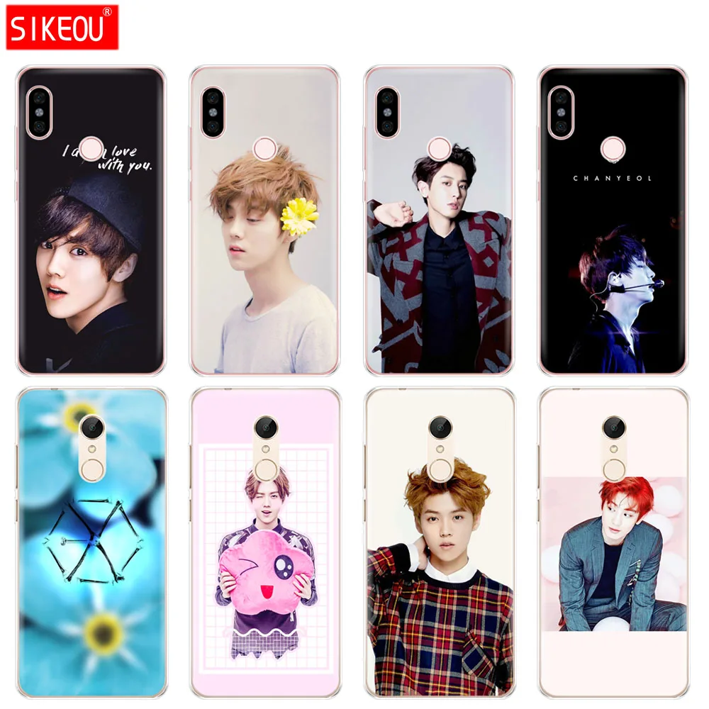 Силиконовый чехол для телефона Xiaomi redmi S2 Y2 6 5 2 3 3s pro PLUS note 4 4X 4A 5A 6A Kpop exo LUHAN Park