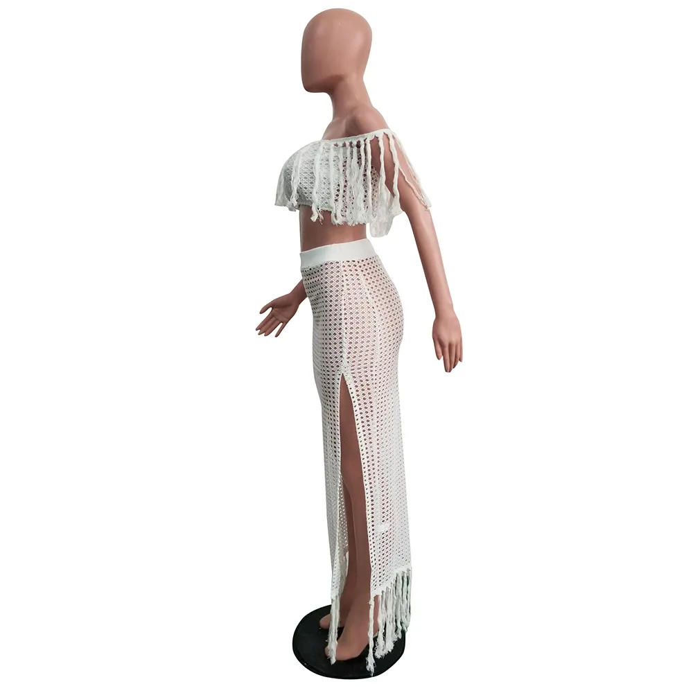 Пляжные купальные костюмы Coverup Outings Kaftan летнее платье 2 комплекта женские накидки с кисточками парео саронг размера плюс Tunica купальники