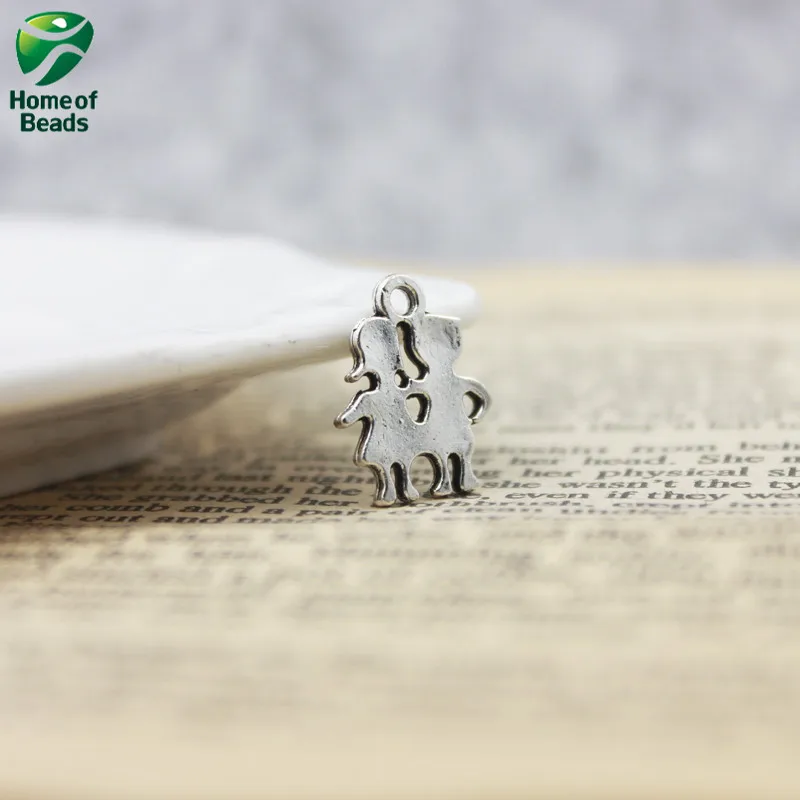 Подвески ручной работы для детей под старину серебро 14 х16 мм ZA1234 20 шт.|handmade silver