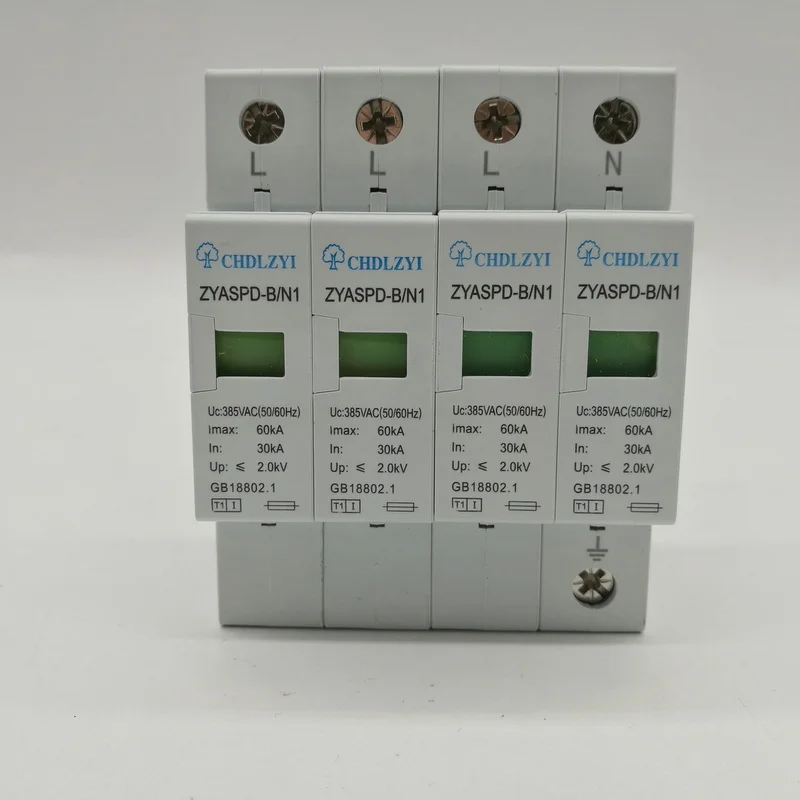 SPD 3P + N 30KA ~ 60KA 385VAC дом Защита от перенапряжения защитное устройство низкого