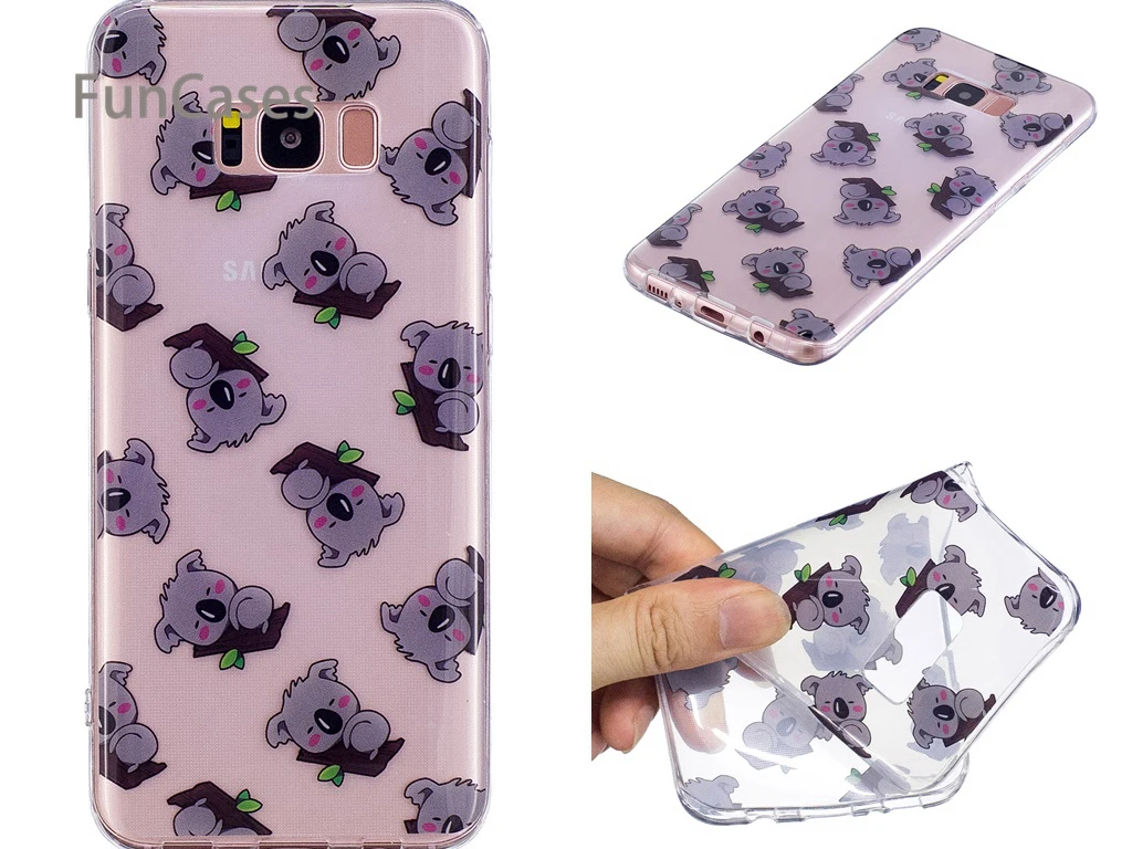 Коала чехол СПС Capinha samsung S8 мягкая термополиуретановая накладка на заднюю панель