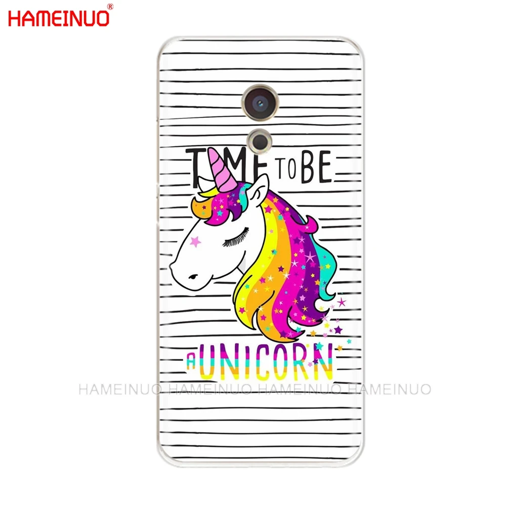 80809 HAMEINUO Радуга Единорог крышка чехол для телефона для Meizu M6 M5 M5S M2 M3 M3S MX4 MX5 MX6 PRO 6 5 U10 U20 note plus - Цвет: 80809