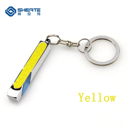 Yellow SHEATE автомобильный антистатический брелок кольцо 50000 в статическое электричество eliminator bar милый красочный брелок для ключей Защита тела - Название цвета: Yellow