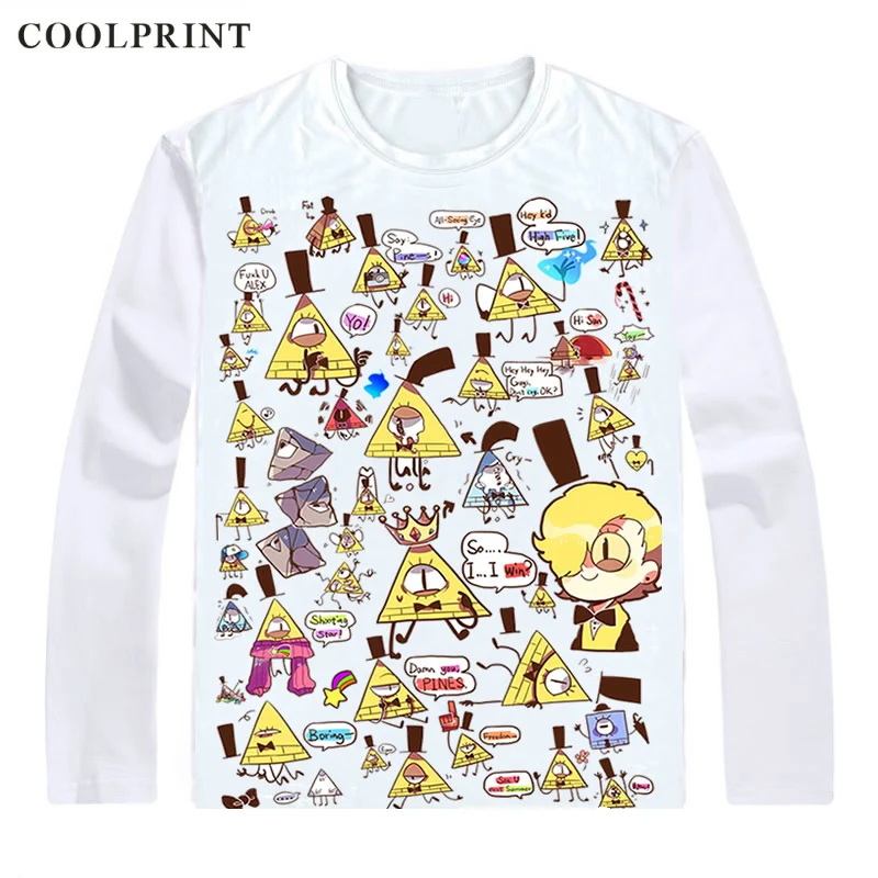 Футболки Гравити Фолз, рубашки с длинным рукавом, аниме Мейсон Диппер Пайнс Мэйбл Пайнс, Билл сифер, глаз провидения, рубашка для косплея - Цвет: Style 1