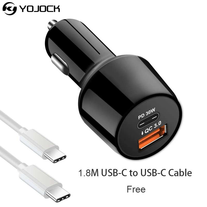 Зарядное устройство YOJOCK USB Type C PD быстрая зарядка QC3.0 для Nintendo Switch Xiaomi + 1 8 м белый