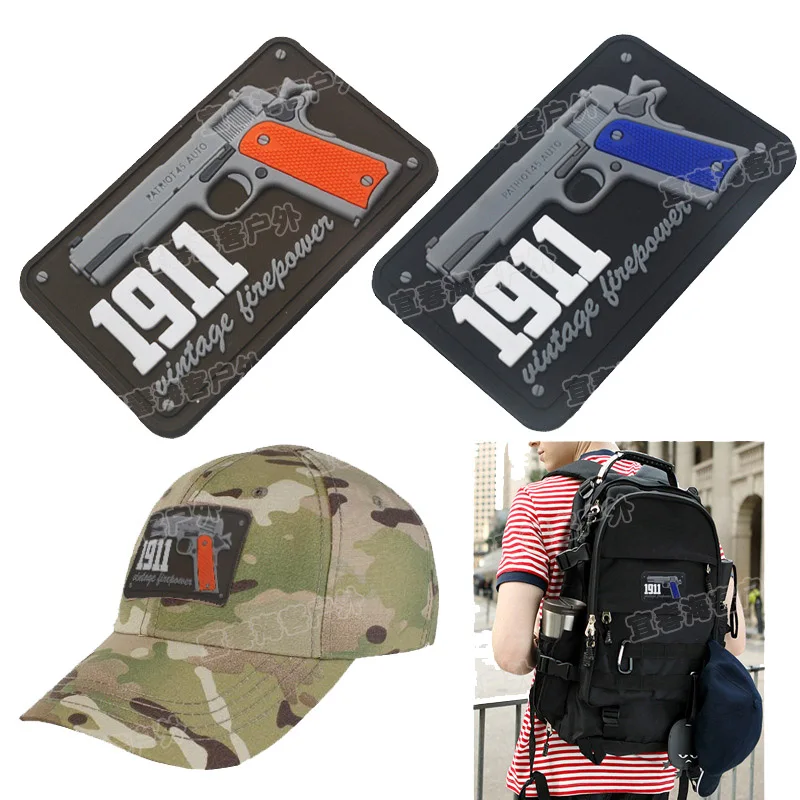 ПВХ клей капля Stampludus Коста ODA516 Каратель P40 WarHawk 1911 винтажный патч огневой мощи значок акриловые значки нашивки Epaulette