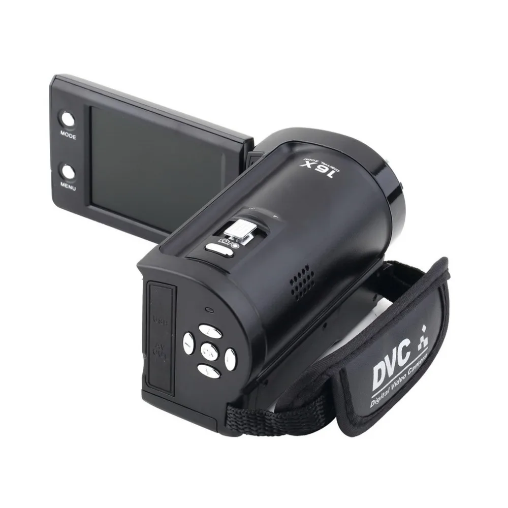 Новейшая цифровая камера HD 720P видеокамера HDV 16MP 16x Zoom COMS Sensor 270 градусов 2 7 дюймовый