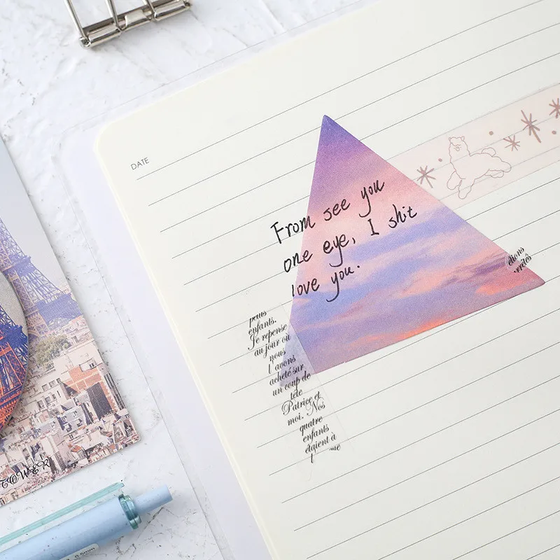 30 страниц блокнот для записей клейкие заметки серия геометрических природных